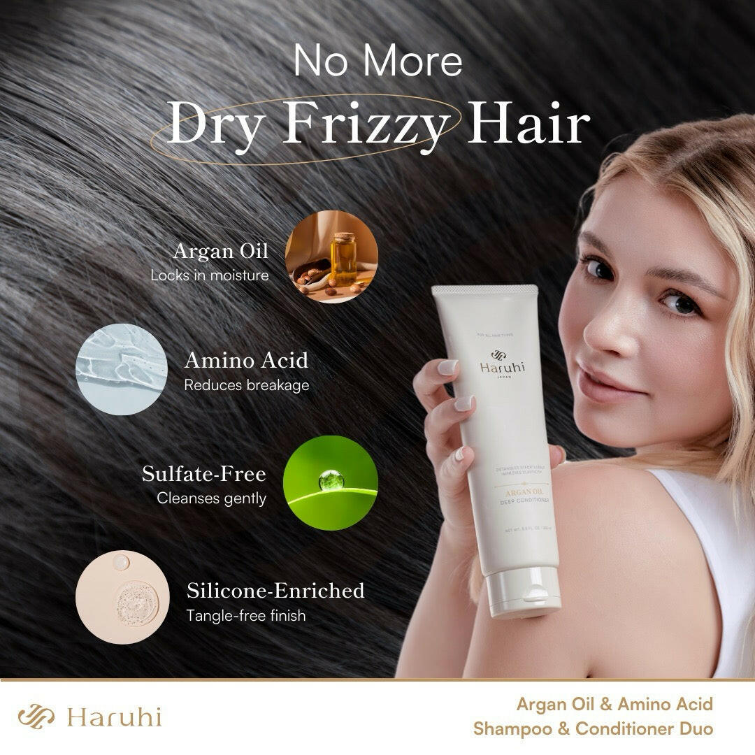 Argan Oil & Amino Acid Shampoo & Conditioner Duo.